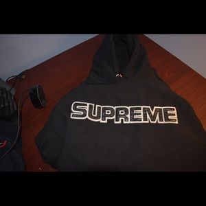 Supreme Perforated Leather Hoodie